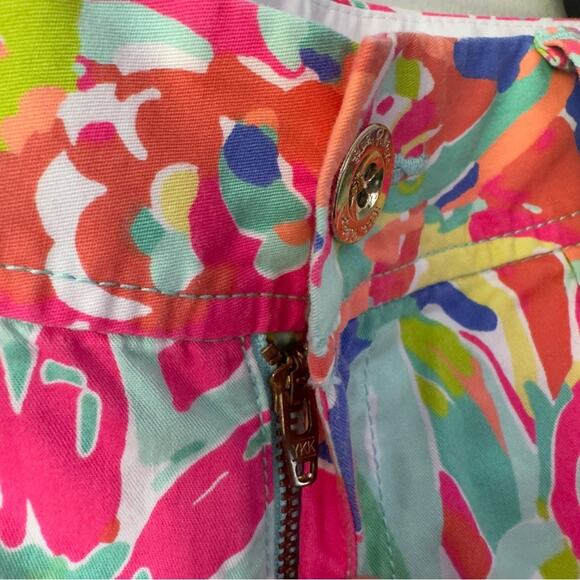 Lilly Pulitzer The Callahan Short Casa Banana Print 100% Cotton Floral Colorful - Picture 8 of 14